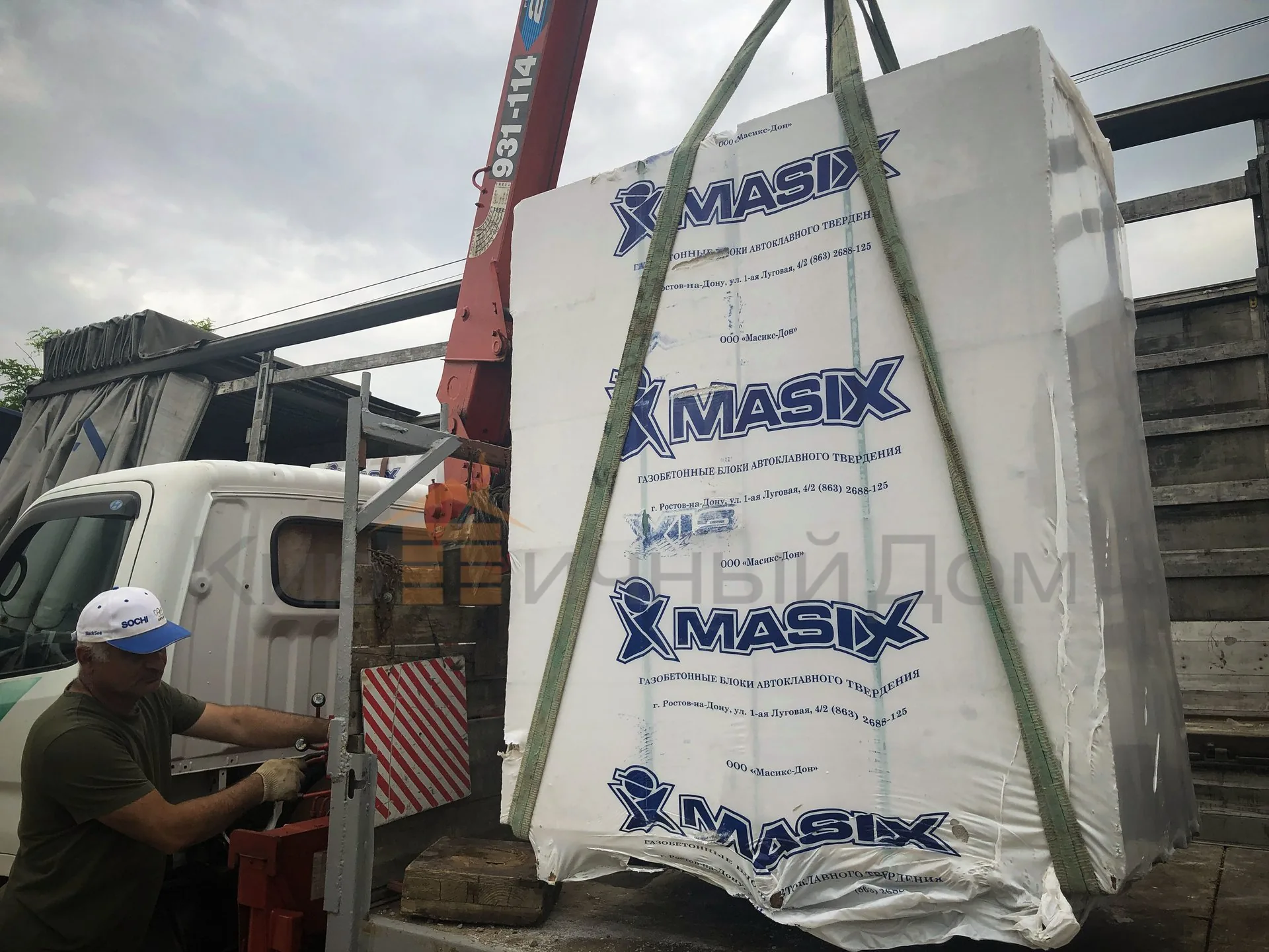 Газобетон Masix D500 625х250х250 мм фото 5
