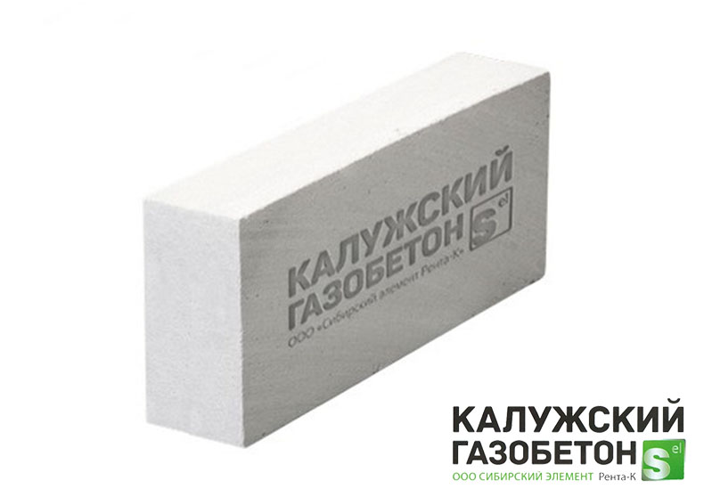 Газобетонный блок перегородочный Калужский D500 625х100х300 B3.5